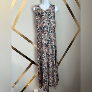 Peruvian Connection Peruvian Connection French Brocade Jersey Knit Maxi Dress